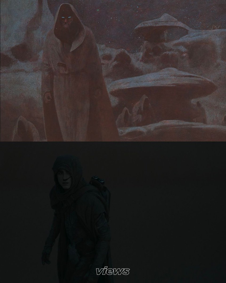 viewsfrance's tweet photo. Les dessins de John Schoenherr pour “Dune”. https://t.co/tQvxOJseIb