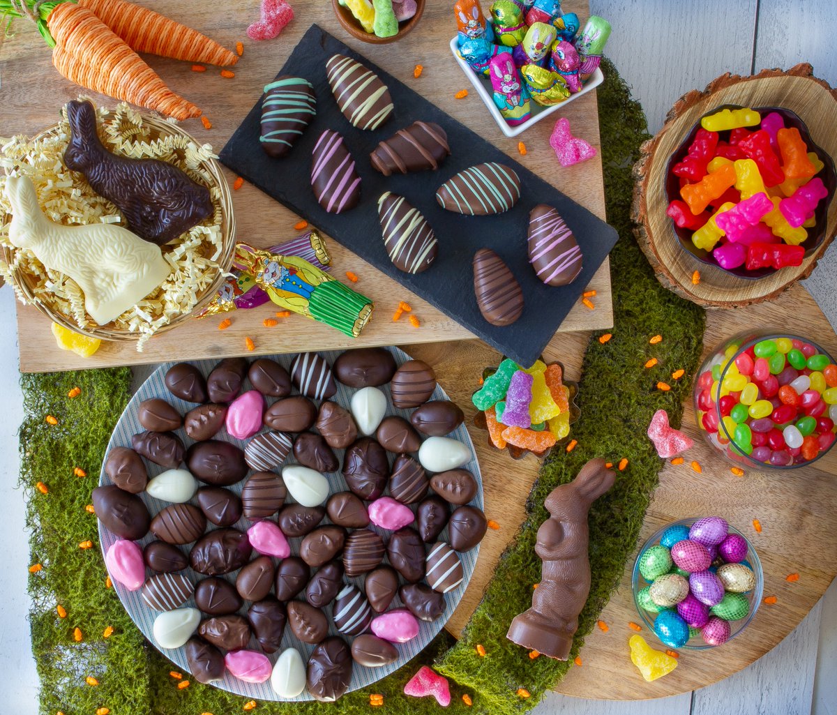 JoshEarlyCandy's tweet photo. Chocolate bunnies, hand-dipped eggs, buttercreams, and springtime favorites — all made the traditional way.

This is Easter at Josh Early Candies.

Shop early for the best selection.

#Since1904 #ShopEarly #TheTraditionContinues https://t.co/VI3WWrBr3b
