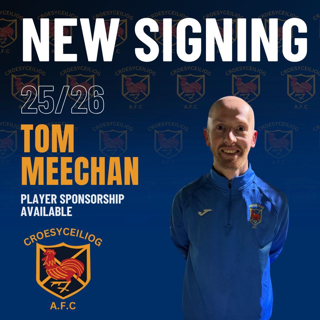 croesyafc's tweet photo. 🔵 New Signing ⚽

We’re delighted to welcome Tom Meechan to the club, who joins us from Treowen Stars! 💪

A big thank you to Treowen for the swift and smooth transfer — we appreciate your cooperation. 🤝

Welcome to Croesy, Tom! 💙 https://t.co/K2o1tIAhyR