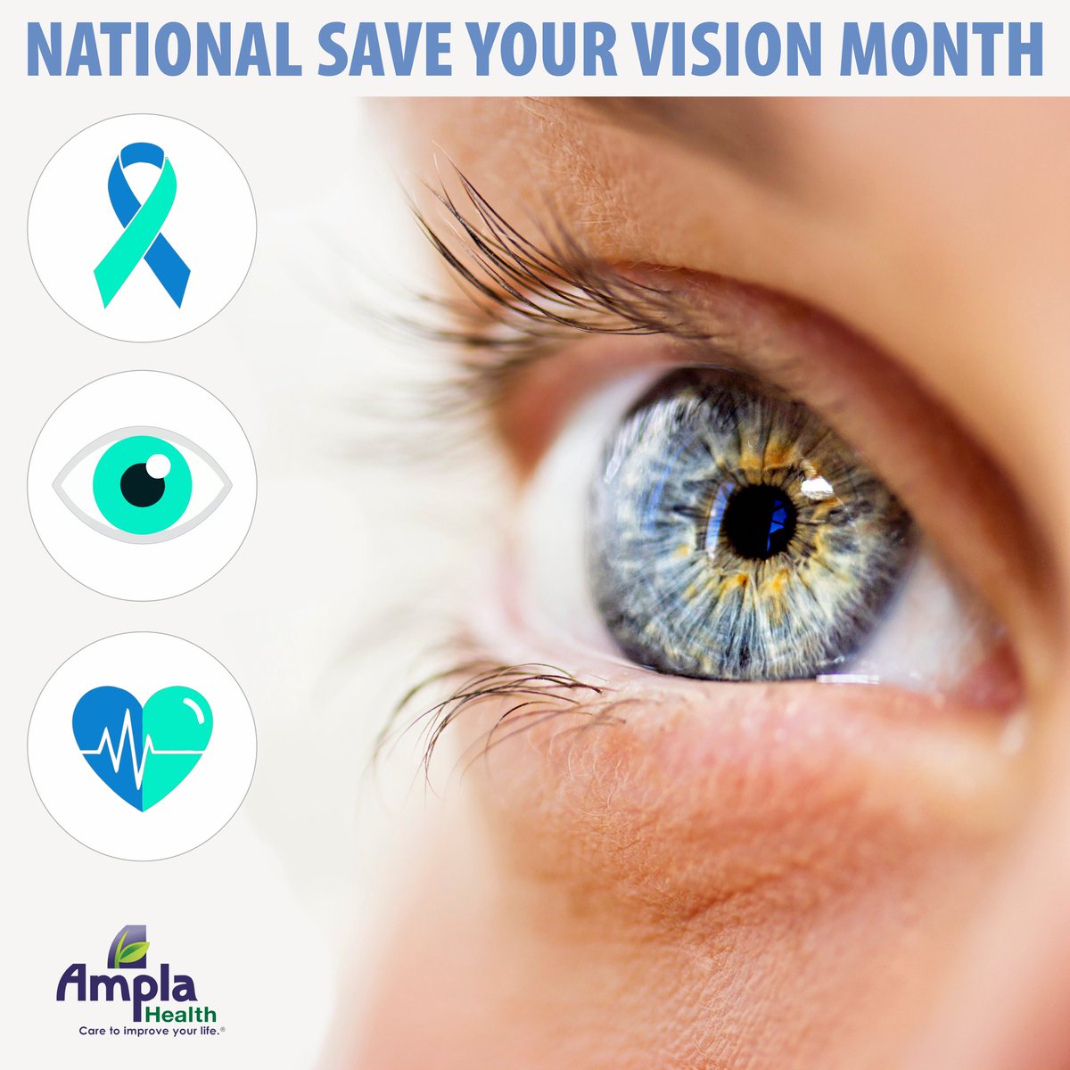 amplahealth's tweet image. March is Save Your Vision Month! 42% of Americans have myopia. Regular eye exams detect eye disease &amp;amp; health issues early. Schedule your Ampla Health eye exam today to protect your sight! Visit: amplahealth.org/health-centers… #SaveYourVisionMonth #EyeHealthMatters #AmplaHealthEyeCare