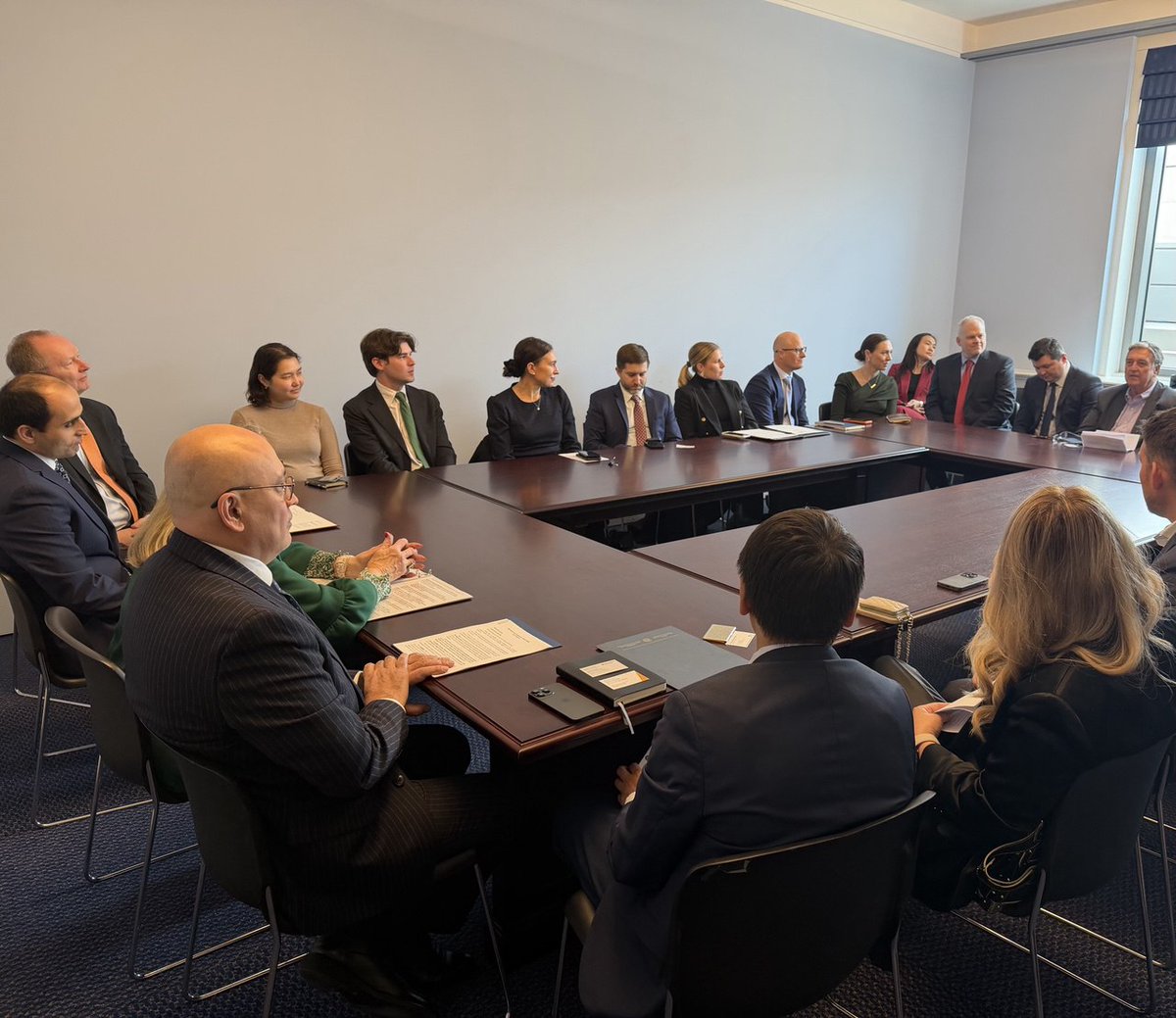 Honored to participate in a roundtable on the Hill w/ <a href="/RepCarolMiller/">Rep. Carol Miller</a> &amp; business leaders. Success stories of 🇺🇸 companies operating in 🇺🇿 were both inspiring &amp; compelling for others. This marks another step toward #repealingJacksonVanik Amendment. Special thanks to AUCC .