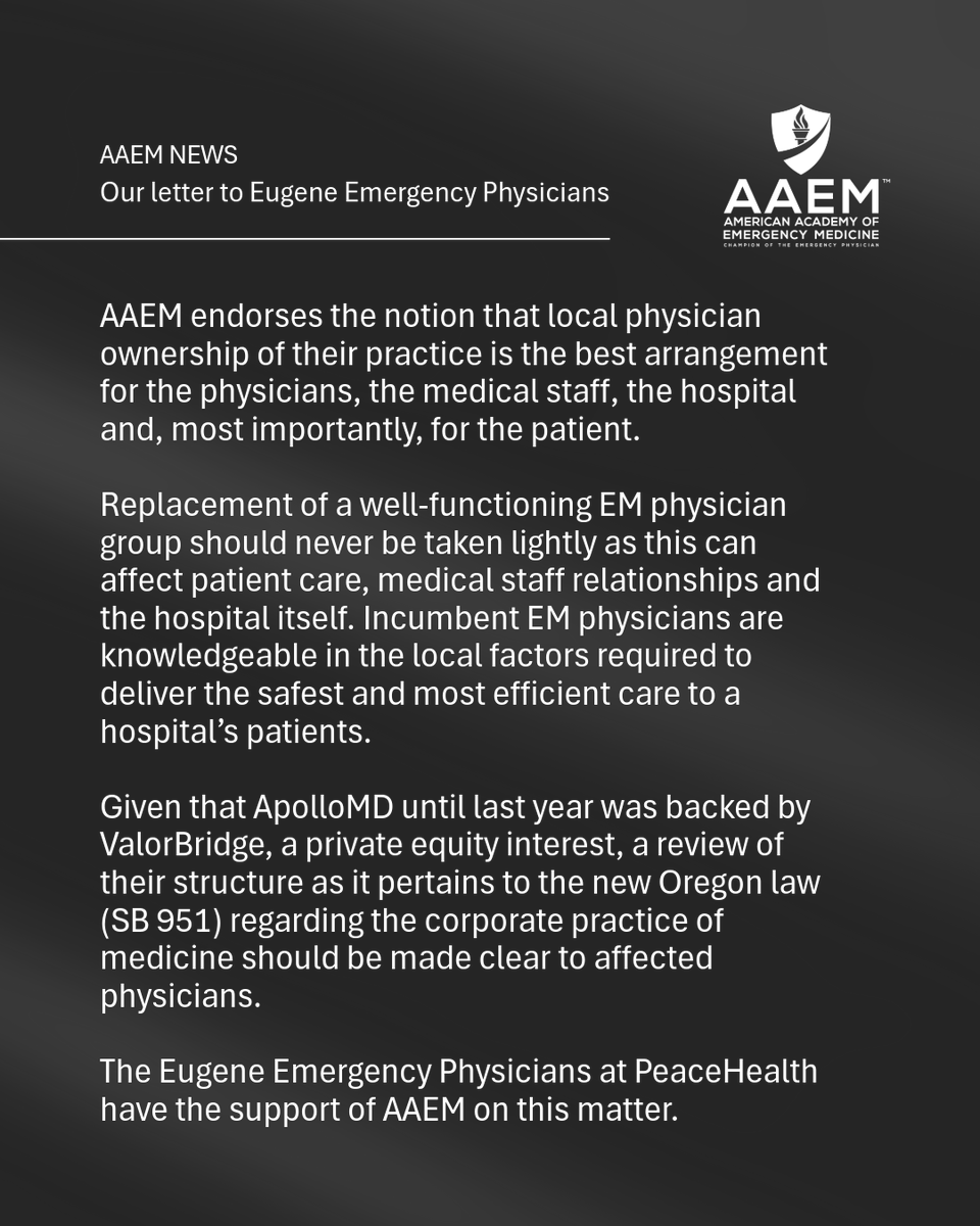 aaeminfo's tweet photo. We stand in solidarity with the Eugene Emergency Physicians at PeaceHealth.
๐ https://t.co/Nbfj0OD88A
#EmergencyMedicine #PhysicianAdvocacy #Healthcare #PatientAdvocacy #AAEM https://t.co/y0V8aTRMIX