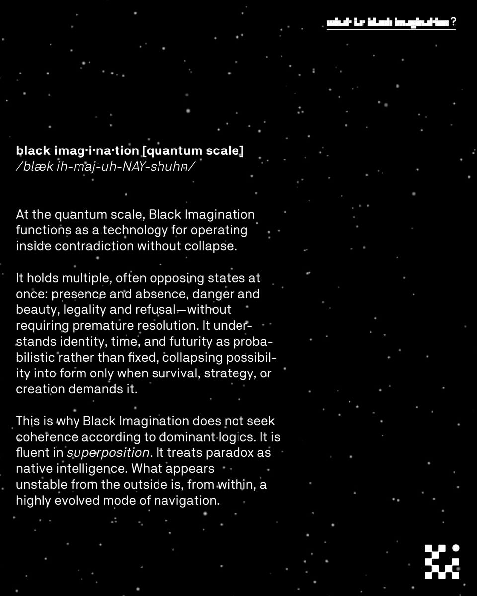 blkimagination's tweet photo. How is Black Imagination quantum tech? In Sinners, blues show Blackness as infinite possibility, vibration as tech, embodiment as form. #BlackImagination #Sinners #TheAcademy https://t.co/ngZPwYKTj1