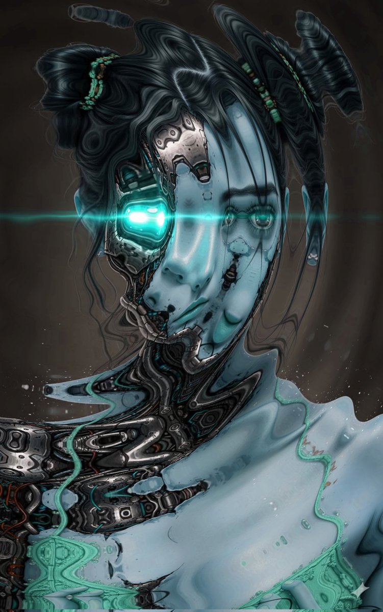 Slowly but surely accepting robot as super humans since we're making them , so much so that they will become war weapons instead of having to recruit people, I've decided to create these magical beings in beautiful paintings