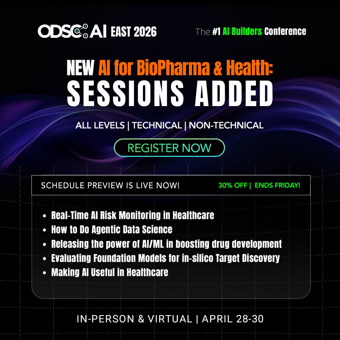 ODSC (Open Data Science Conference) AI tweet media