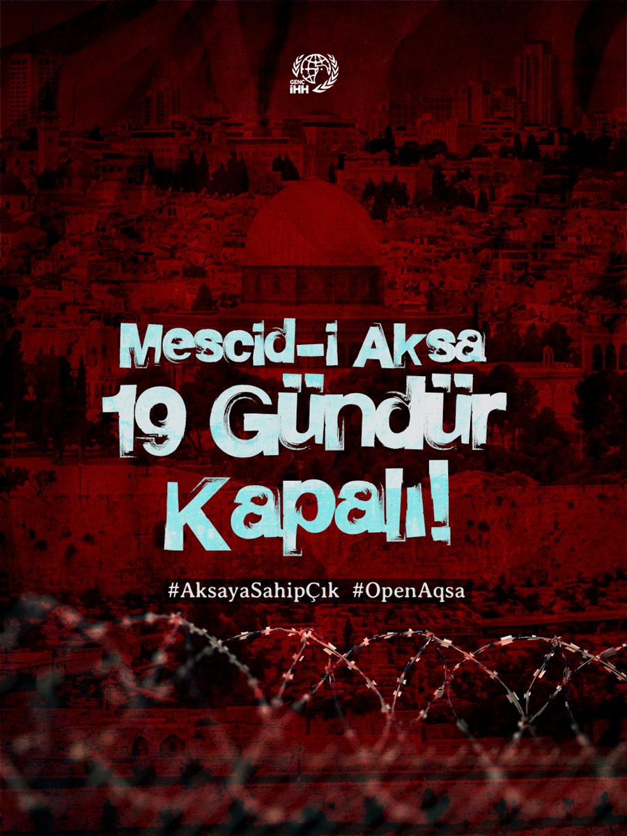 bursagencihh's tweet photo. Müminlerin ilk kıblesinde 19 gündür namaz kılınmıyor !
#AksayaSahipÇık https://t.co/8JCT0Tgheq