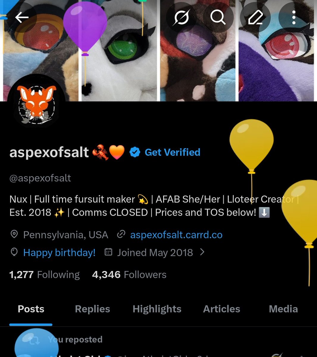 aspexofsalt 🦞🧡 tweet media