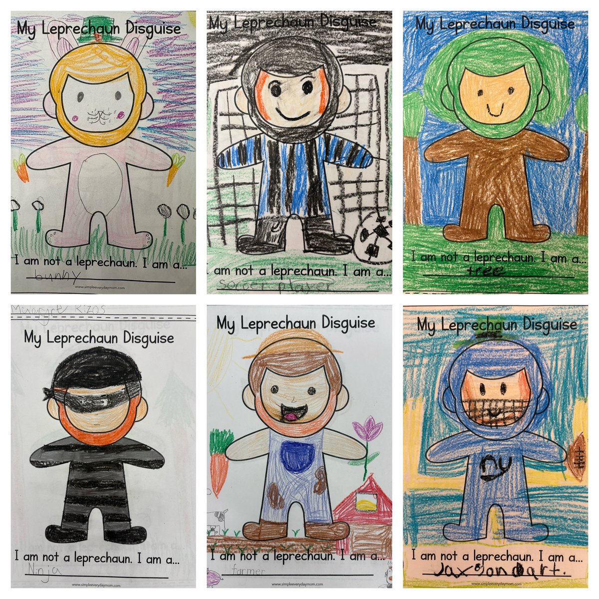 sharrington_art's tweet photo. When there’s a substitute in art class, the creativity continues! Disguise a leprechaun so it won’t get caught.🍀 @WeAreMPSD https://t.co/KQc6Y9vdHO