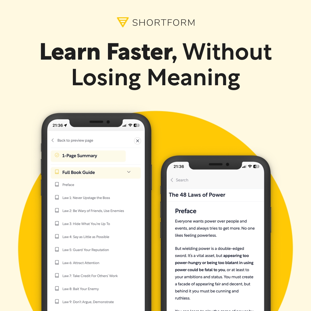 JeffreyFeldberg's tweet image. Discover a world of knowledge with Shortform! 🌍 Turn top books into quick, actionable insights. Start elevating your mind today. 5 days free + 20% off! ➡️ iapdw.com/sf #KnowledgePower #UnlockPotential