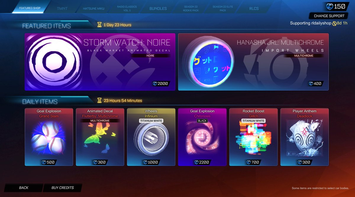 Rocket League Shop tweet media