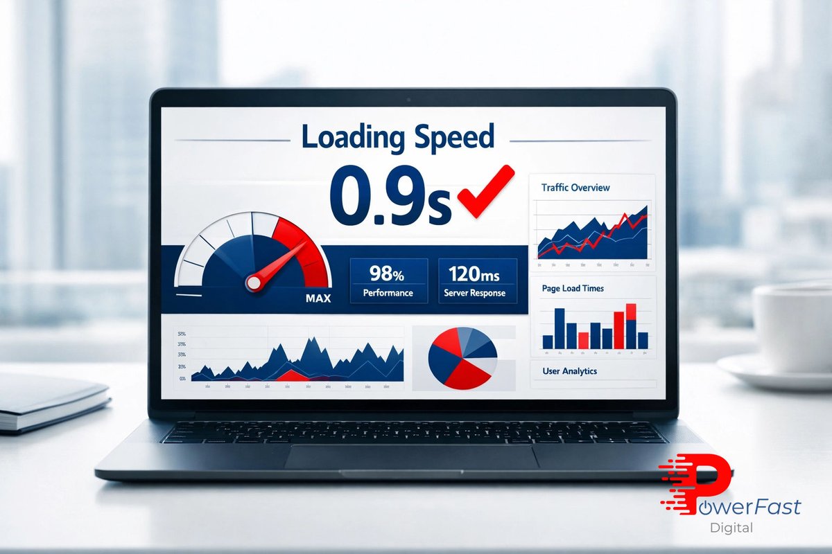PowerFastAI's tweet photo. 3 seconds? Ancient history. In 2026, if you aren't hitting the One-Second Gold Standard, you're bleeding leads.

Humans don't wait and AI agents hate latency. Speed isn't a 'feature': it's survival. ⚡️

#WebPerf #SpeedMatters #PowerFastDigital https://t.co/NSSCD7W7VN