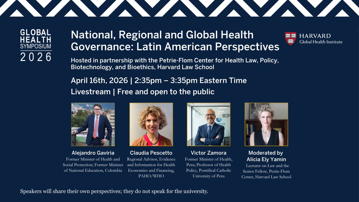 HarvardGlobalHealthInstitute tweet media