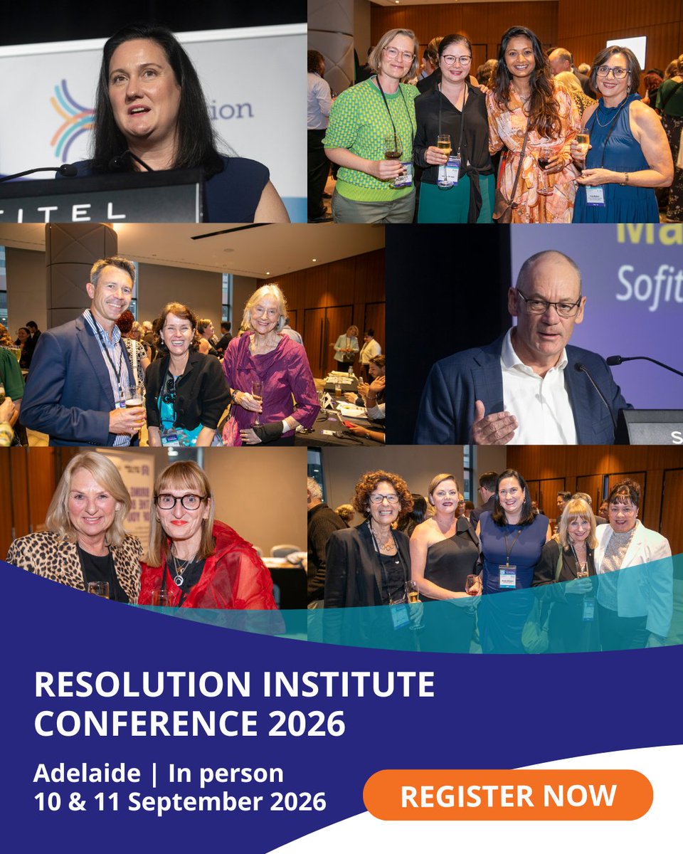 Resolution Institute - dispute resolvers tweet media