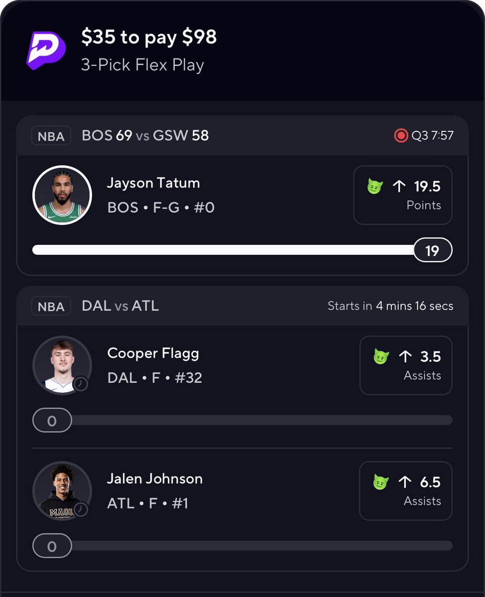 Used my $35 max boost on this, I already regret expecting Jalen Johnson to get 7 assists