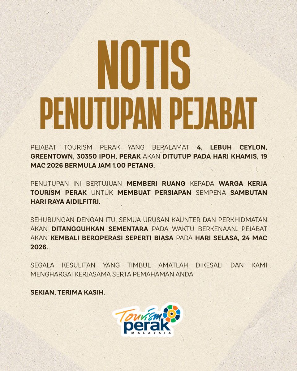 Tourism Perak tweet media