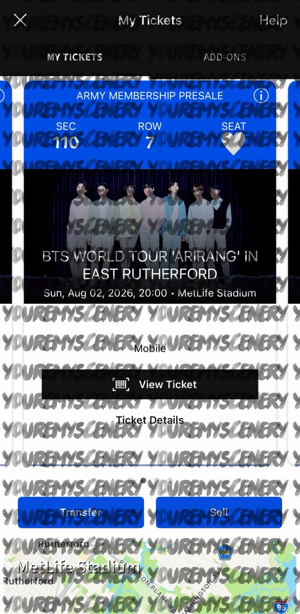 youremyscenery's tweet photo. WTS/Selling BTS ‘ARIRANG’ in Metlife NJ D2 (8/2) 

x3 Sec 110 Row 7 for face value $720 each!

please dm me if interested! willing to facetime and do paypal g&amp;s

#BTS_WORLDTOUR #BTS_ARIRANG 
@875tickets https://t.co/FCraxp6bVe