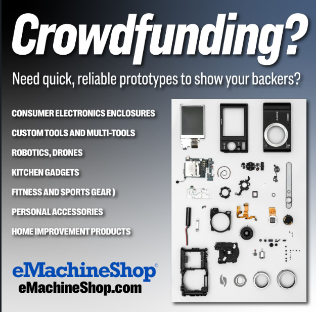 eMachineShopIQ's tweet photo. Bring Your Crowdfunding Metal Product Ideas to Life with eMachineShop! https://t.co/5lsiS2AWDt