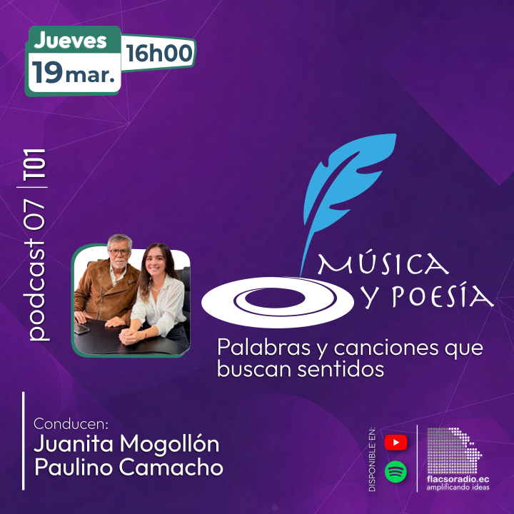 flacsoradio's tweet photo. #HOY tenemos una nueva edición de nuestro podcast Música y Poesía con nuestros anfitriones Paulino Camacho y Juanita Mogollón. Recorreremos distintas voces de la música y la literatura.
El video lo puedes ver en: https://t.co/iHxKBTKN1b
Audio streaming: https://t.co/xfM8RQVMMh https://t.co/OZTShh1I3W