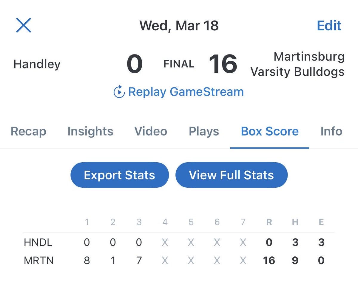 Martinsburg Baseball tweet media