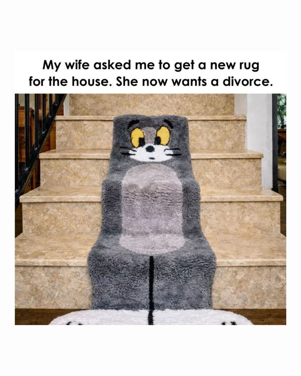 Memedroid's tweet image. awesome #rugs #memes #decor #tomandjerry #funny