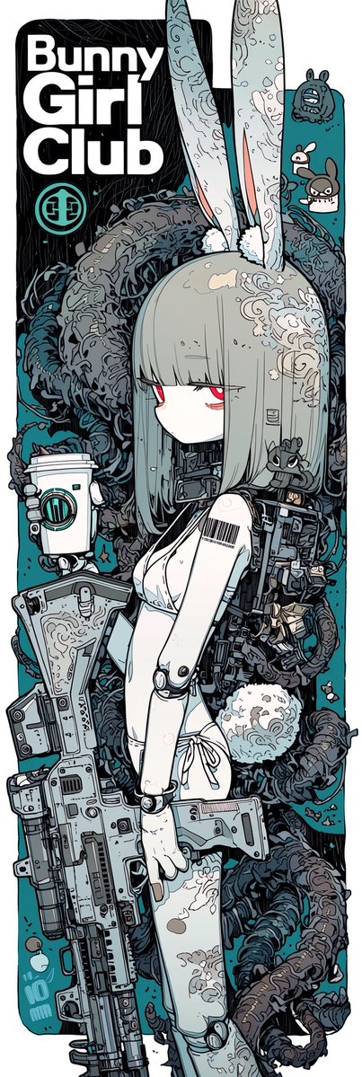KcraftAIart's tweet image. Take a break☕
Bunny-roid Girl
兎耳少女倶楽部
