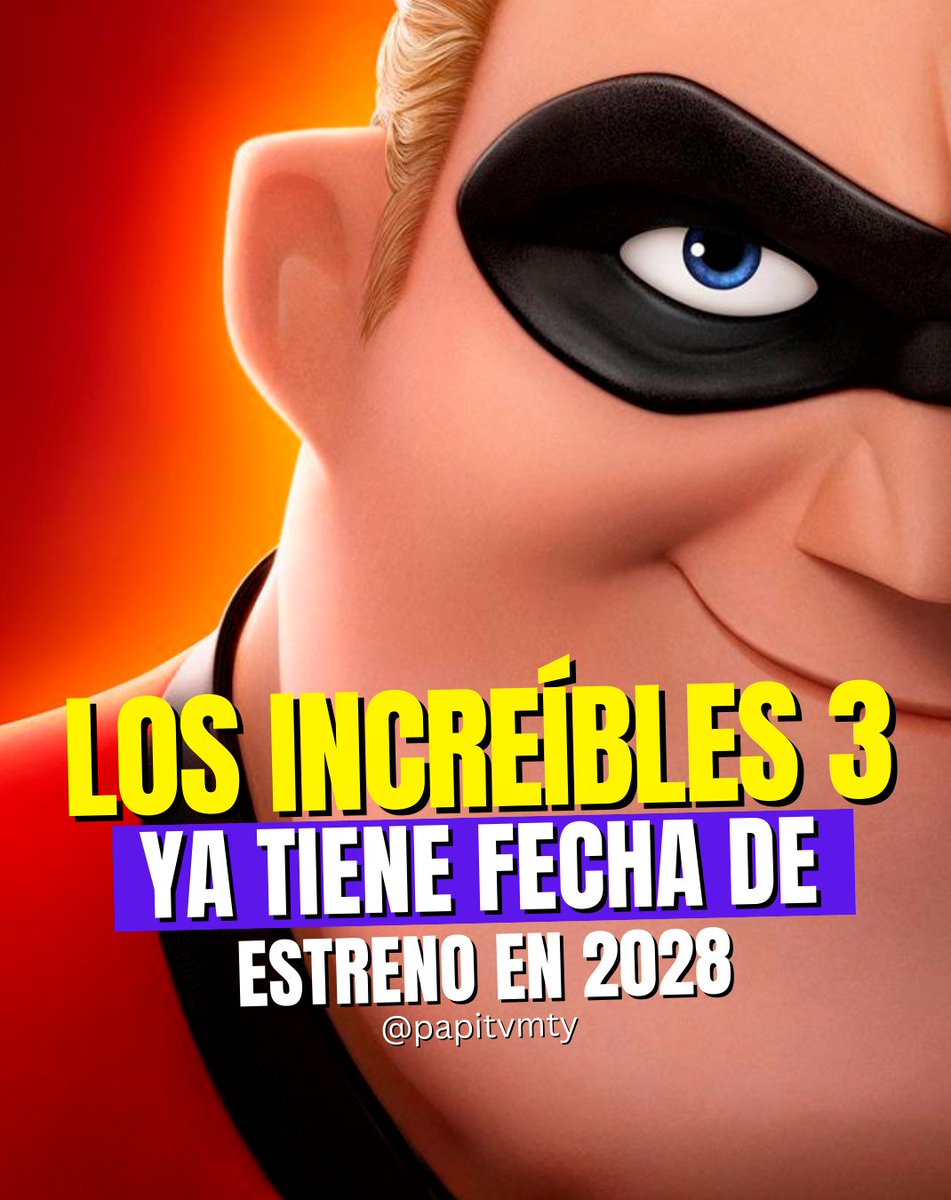 #Entretenimiento | Esta nueva entrega llegará 10 años después de la segunda película y 24 años después del inicio de la franquicia. Las dos primeras cintas, dirigidas por Brad Bird, lograron una recaudación conjunta superior a los mil 800 millones de dólares.

#losincreibles