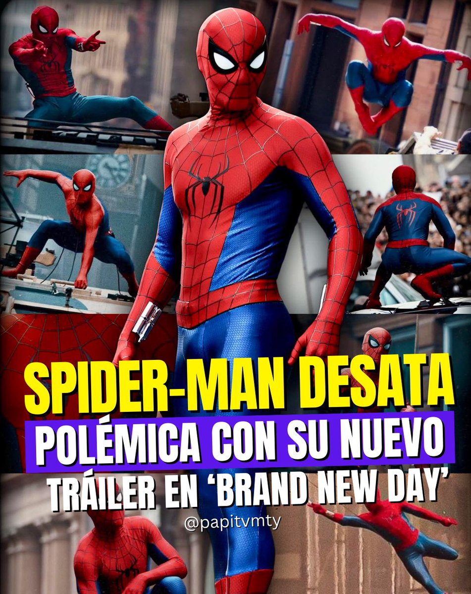 #Entretenimiento | El tráiler también apuesta por la nostalgia con un guiño directo a Amazing Fantasy #15, obra de Stan Lee y Steve Ditko, recreando una de las imágenes más emblemáticas del origen del superhéroe.

#spiderman #polemica #brandnewday #steveditko #tomholland