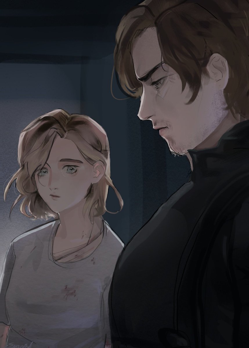 SanaSol__'s tweet photo. Thank you #ResidentEvilReqiuem for giving both daddy&amp;mommy material to Leon

#RE9 https://t.co/CdQtI6bYUx