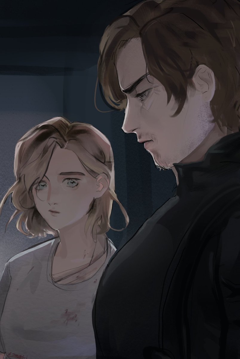 SanaSol__'s tweet photo. Thank you #ResidentEvilReqiuem for giving both daddy&amp;mommy material to Leon

#RE9 https://t.co/CdQtI6bYUx