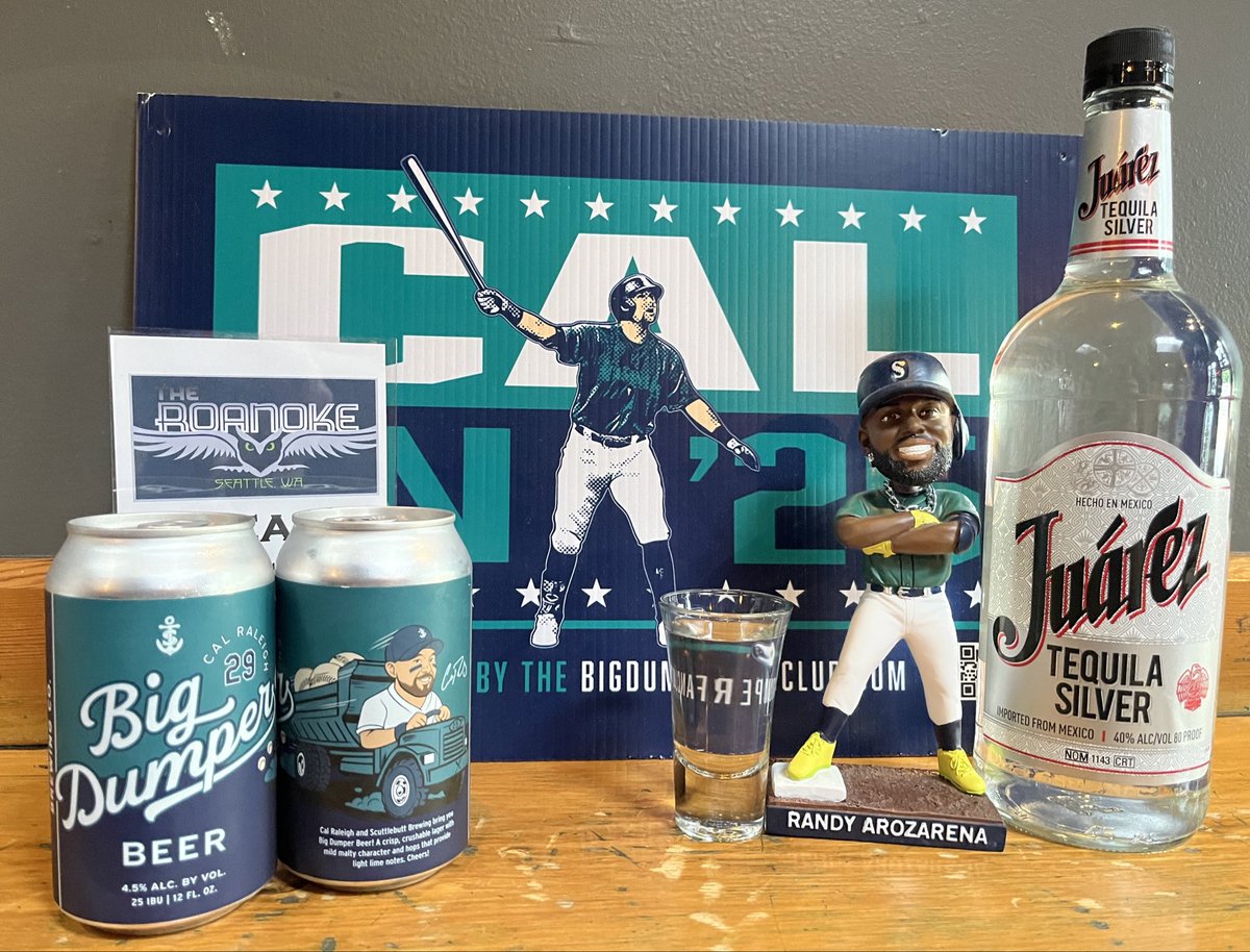 Roanokeseattle's tweet photo. NEW SPECIAL ALERT!

“The Seattle Handshake”
A can of Big Dumper Lager and a Shot of Well Tequila. $11 https://t.co/JYz4oIqUOA