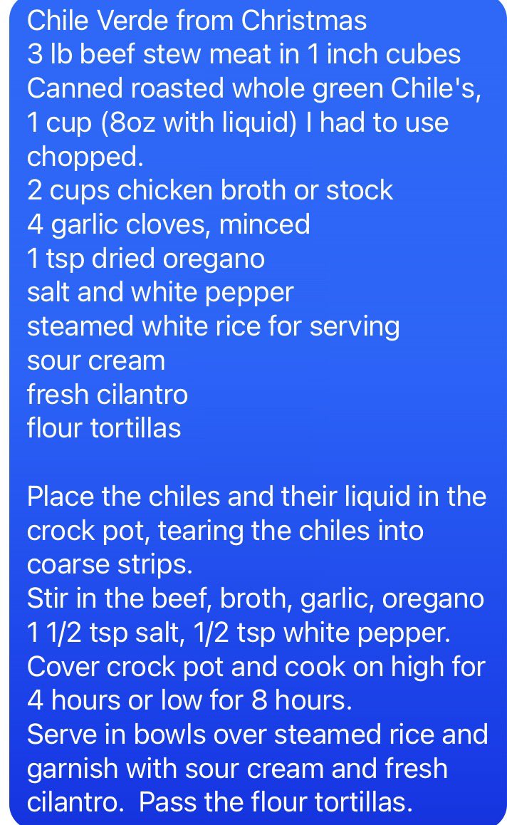 _its_jennifer's tweet photo. @PolitiBunny Chile Verde. I also use roasted Hatch green chilis https://t.co/Q6LI6h7RTh
