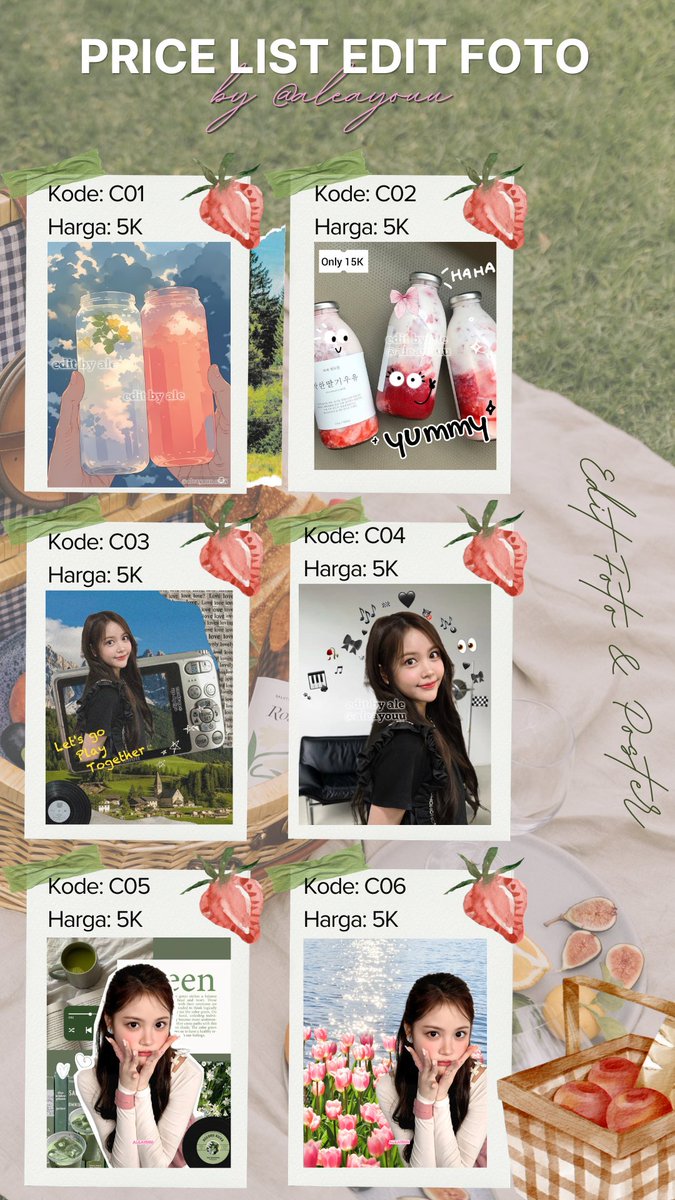 aleayouu's tweet photo. ⊹₊˚‧︵‿₊୨ᰔ୧₊‿︵‧˚₊⊹

⋆. 𐙚 ˚  OPEN JASA EDIT FOTO &amp; POSTER !! 𝜗ৎ 
- desain foto aesthetic 
- ubah foto jadi kartun 
- blurring foto 
- apus &amp; tambah objek
- ganti latar belakang 
- poster edukasi 
- poster produk lucu
- desain feed/story ig

#zonauang https://t.co/C7n9W3wXHa