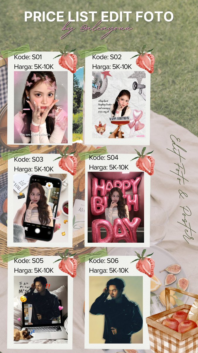 aleayouu's tweet photo. ⊹₊˚‧︵‿₊୨ᰔ୧₊‿︵‧˚₊⊹

⋆. 𐙚 ˚  OPEN JASA EDIT FOTO &amp; POSTER !! 𝜗ৎ 
- desain foto aesthetic 
- ubah foto jadi kartun 
- blurring foto 
- apus &amp; tambah objek
- ganti latar belakang 
- poster edukasi 
- poster produk lucu
- desain feed/story ig

#zonauang https://t.co/C7n9W3wXHa