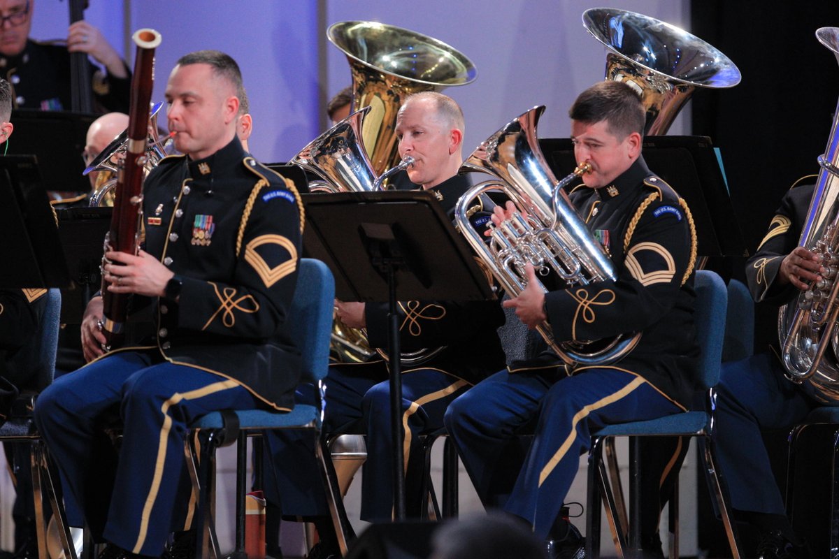 alexanderrogge's tweet image. The U.S. Army Concert Band opened the final concert of The U.S. Army Band 2026 Tuba-Euphonium Workshop with Toccata Marziale by Ralph Vaughan Williams; MAJ Aaron Morris, conducting.#ArmyBand #ConcertBand #Band #TUSAB #ArmyMusic #MilitaryMusic #Euphonium #Tuba #TEW2026 #TEW #Music