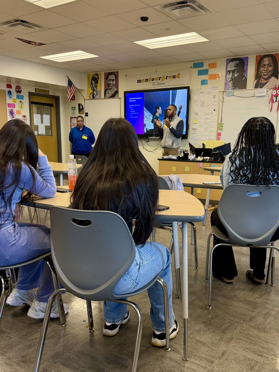 Today’s guests of <a href="/hilltopspartan/">Montour High School</a> #BSU Career Speaker Series were two <a href="/comcast/">Comcast</a> leaders: DeShane Hambrick &amp; Marcus Woodard. They shared various #telecommunications pathways, from installing fiber lines to designing apps to analyzing data— the field has a place for every skillset.