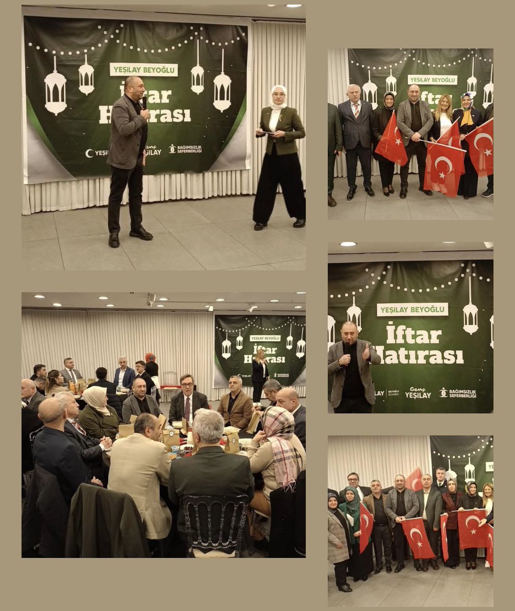 ￼ Beyoğlu Yeşilay şubesinin ev sahibliğinde düzenlenen  iftar programına katılım sağladık. Ayşe Yolcu Başkana ￼￼ misafirperverliğinden dolayı teşekkür ederiz ￼￼. Yeşilay Beyoğlu Yeşilay 
Ayşe Yolcu Beyoğlu Kulüpler Birliği 
Bayram Gölcük Biz Beyoğluyuz