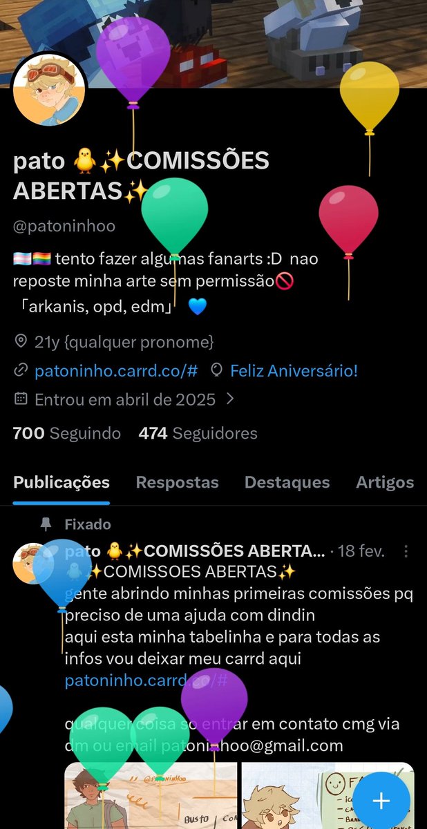 pato 🐥✨COMISSÕES ABERTAS✨ tweet media