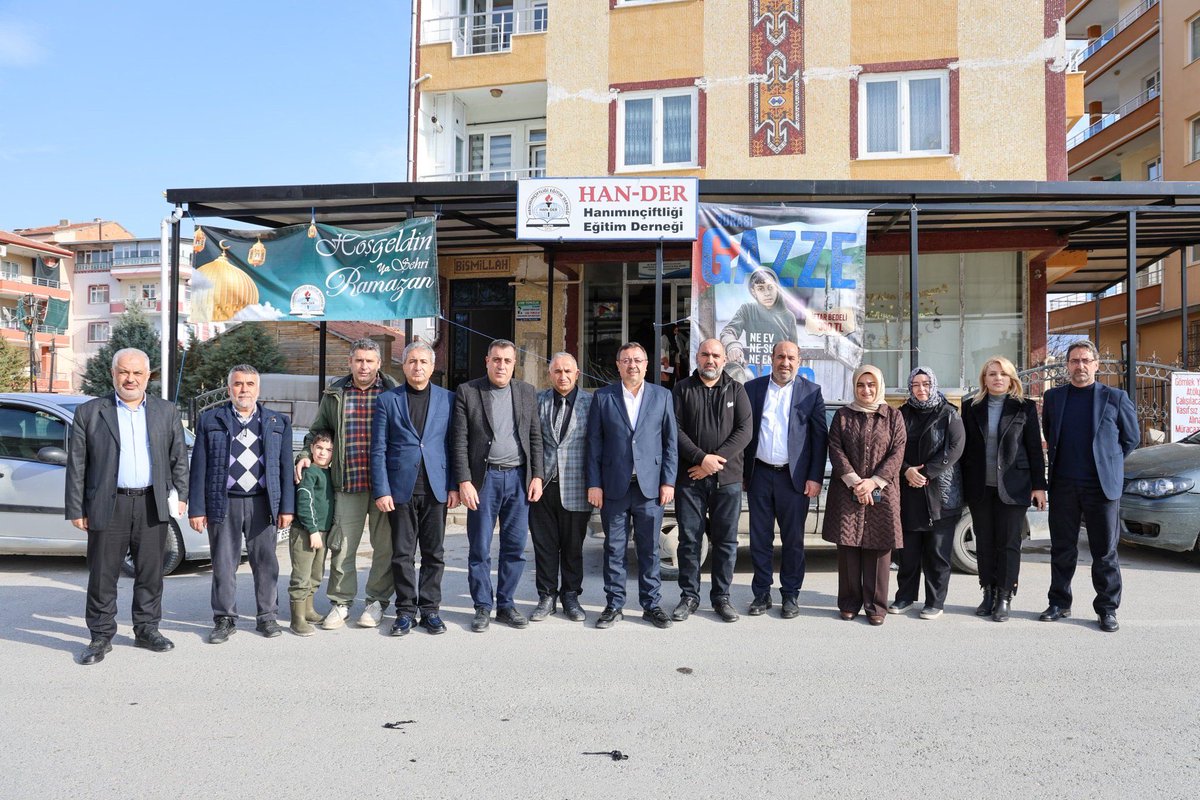 İl Başkanımız Sayın Ali Bakan, Battalgazi İlçe Başkanımız Sayın Basri Kahveci, Battalgazi İlçe Kadın Kolları Başkanımız Sayın Ebru İnanç ve Yeşilyurt İlçe Kadın Kolları Başkanımız Sayın Yurdanur Mut ile birlikte; Hanımınçiftliği Eğitim Derneği (HAN-DER) ev sahipliğinde