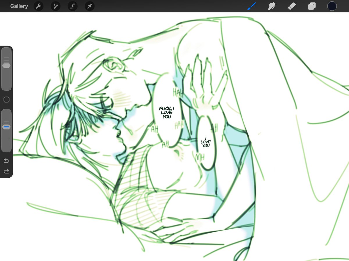 i cant stop drawing these wsn being intimate doodles 🫣