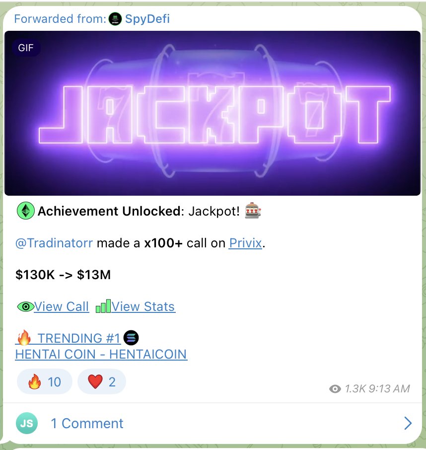 Tradinator33's tweet photo. Some may think it’s luck. It’s not.

Been staring at charts for way too long.

$WHITEWHALE → 100X
$PRIVIX → 100X
$RAI → 85X
$BOSS → 40X
$METALS → 14X
$COFFEE → 38X
$HYPR → 35X
$KTA → 30X
$XMW → 26X
$MASK → 20X

If you’re not glued to the screen 24/7, just plug into someone who is.

Everything I’m watching gets posted in the public TG.

No gatekeeping.

Just real-time plays. 🤝