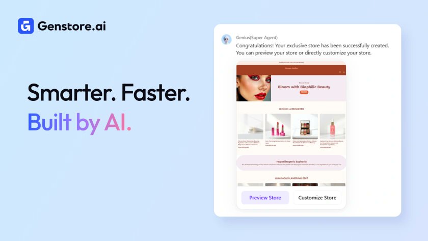 Genstore AI tweet media