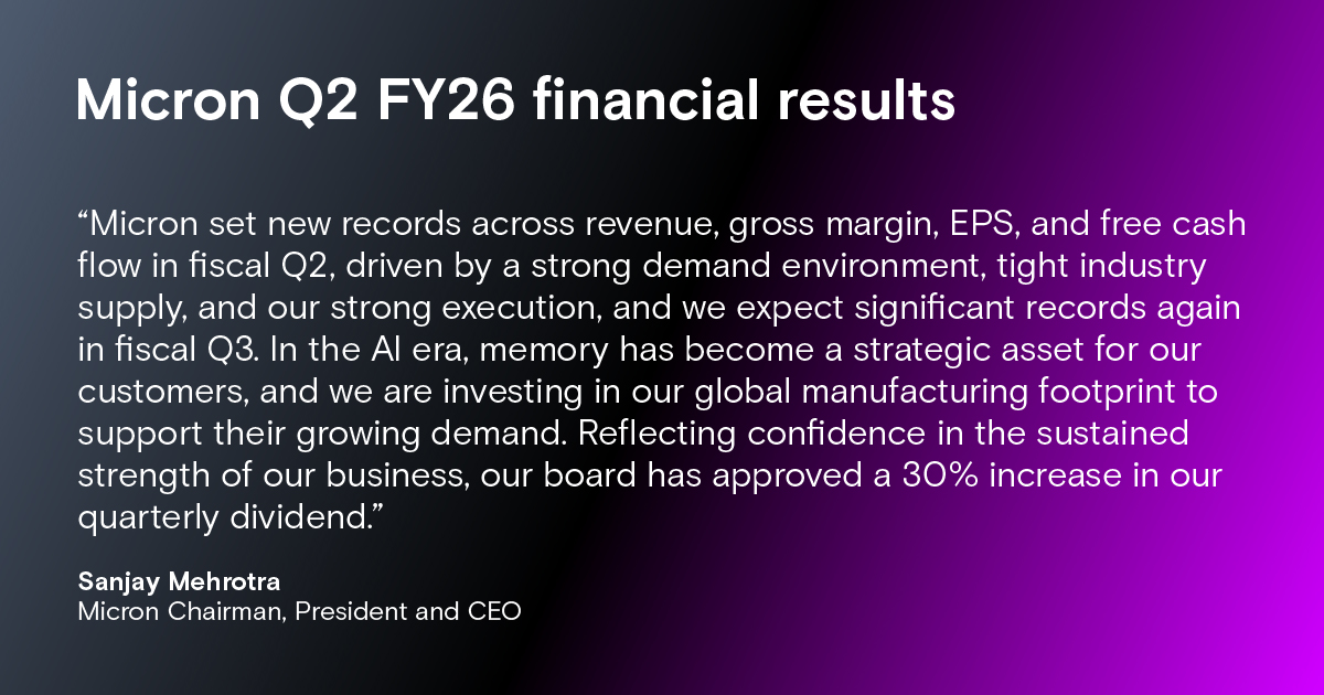 Micron Technology tweet media