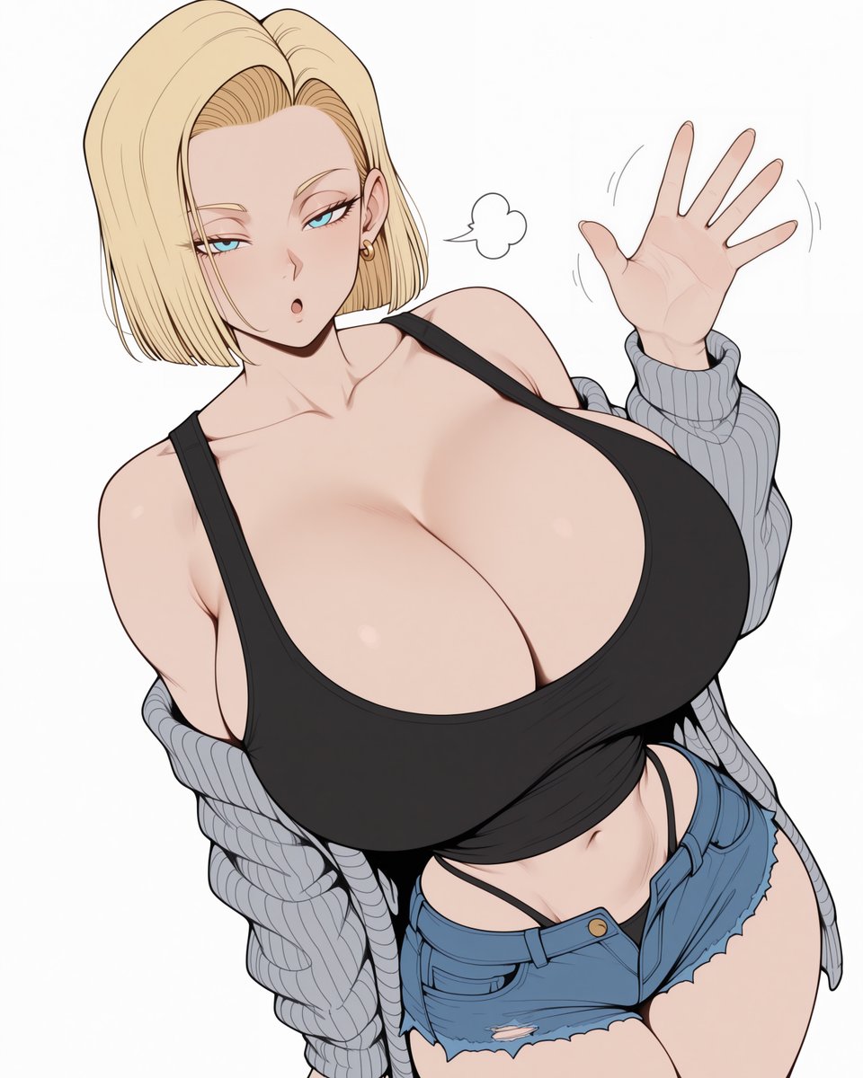 magiskuwa's tweet photo. Android 18 sfw https://t.co/C518HHtIBr