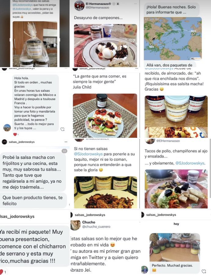 Jodorowskys's tweet photo. Y recuerden queridos seguidores y amigos, aún trabajamos para darles un poquito de satisfacción con estas salsas, deliciosas 100% naturales y de la mejor calidad👌
@SJodorowskys 
Aprovechen la promoción DHL a precio normal y llegan al día siguiente.📦🚚
Les dejo algunas opiniones de nuestros clientes✅
No lo pienses más y haz tu pedido😋