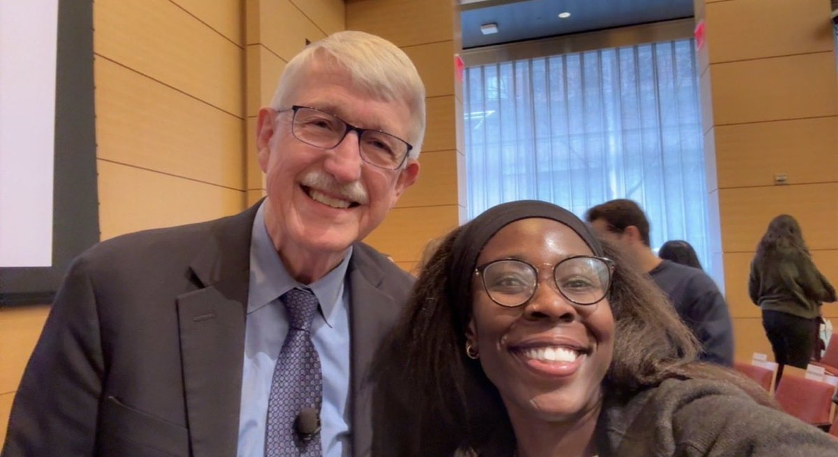 SeyramNaa's tweet photo. For every scientist/ future scientist, you come to know the work of the greats intimately. I got to hear one of my heroes, Dr. Francis Collins, speak…truly brilliant.  I appreciate his perspective on the intersection of faith and science.
@MSKCancerCenter thank you for this! https://t.co/qAvZUWbmsJ