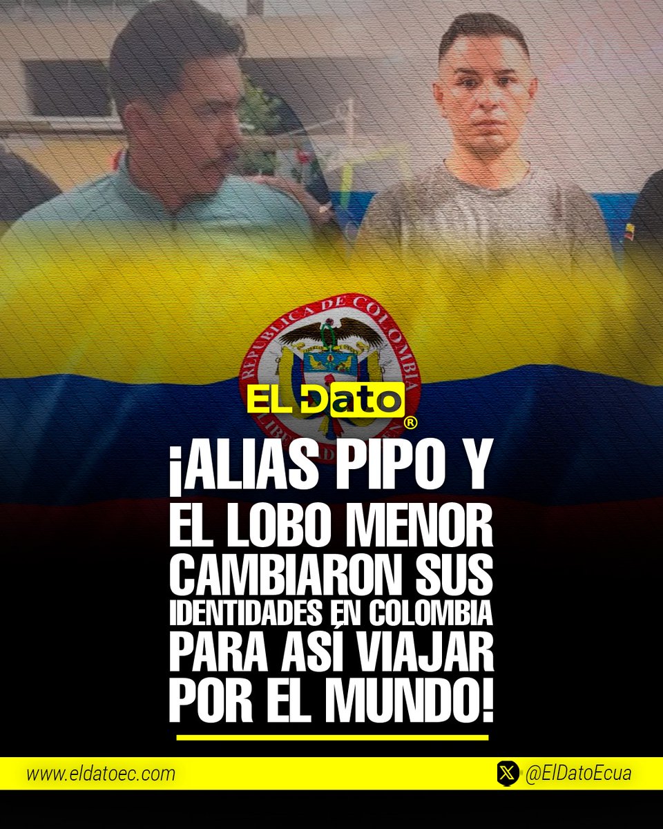 #Urgente LOS CRIMINALES BUSCADOS POR EL GOBIERNO DE DANIEL NOBOA, ALIAS PIPO Y ALIAS LOBO MENOR, CAMBIARON SUS IDENTIDADES EN COLOMBIA.

Wilmer Chavarría Barre, alias 'Pipo', líder de la banda criminal ecuatoriana 'Los Lobos', fingió su muerte en 2021 y obtuvo documentación