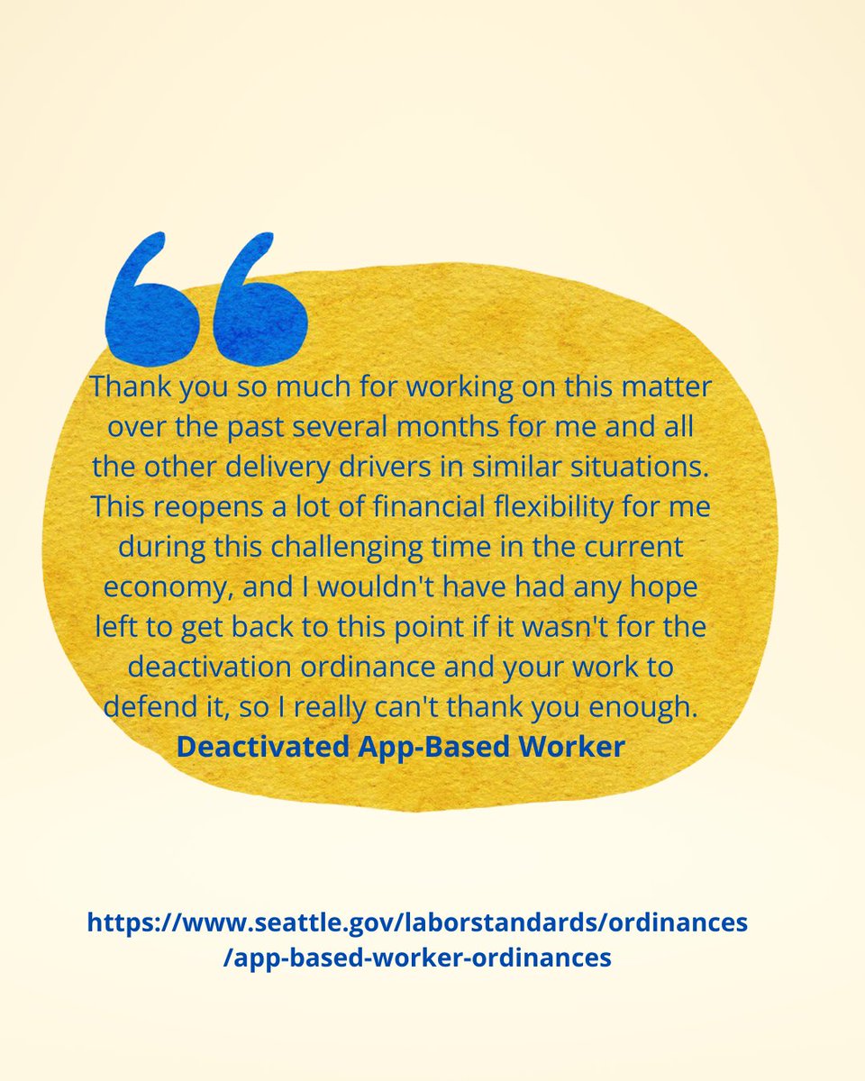 Seattle Office of Labor Standards tweet media