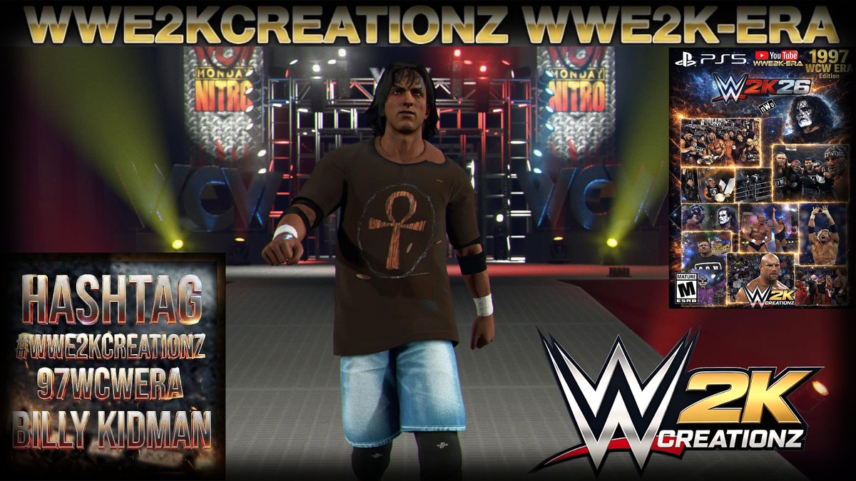 WWE2KCreationz's tweet photo. #WWE2K26 #WWE #WWE2K #BILLYKIDMAN 

97-98 BILLY KIDMAN ADDED TO THE ROSTER
BOTH VERSIONS AVAILABLE

HASHTAG=WWE2KCREATIONZ, 97WCWERA, 98WCWERA, BILLYKIDMAN https://t.co/HXKPLvliR1