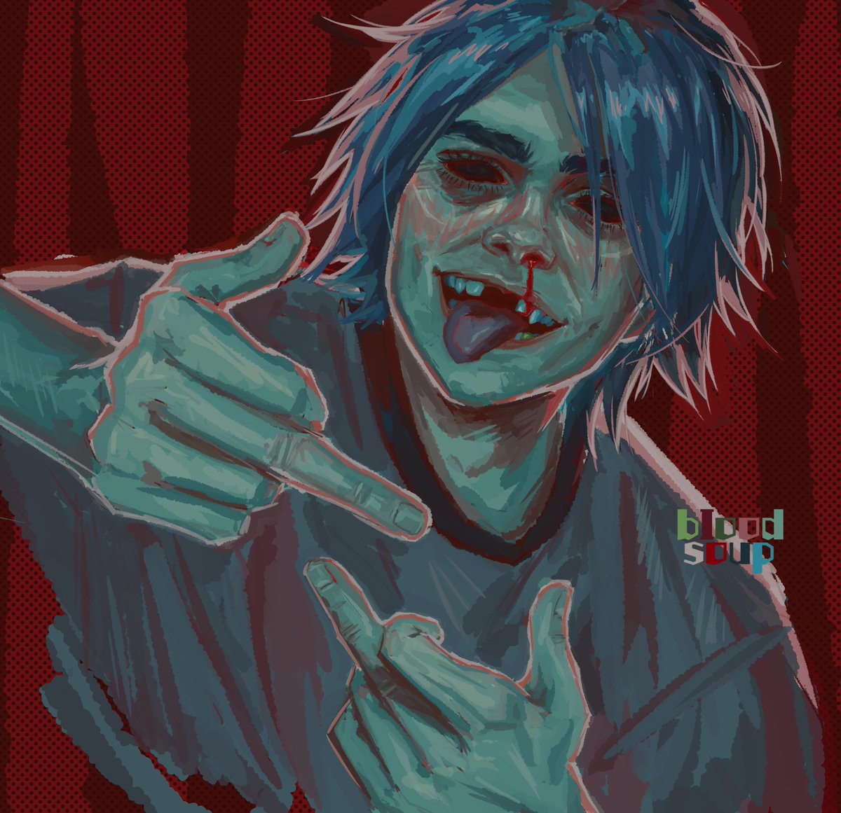 gorillaz fanart for gtwt ^^