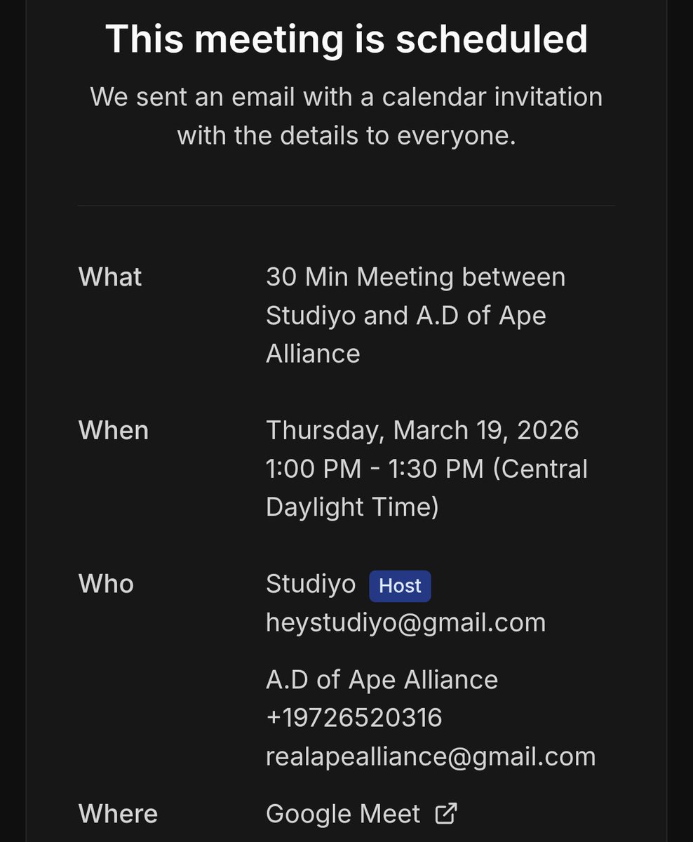 A.D of Ape Alliance tweet media